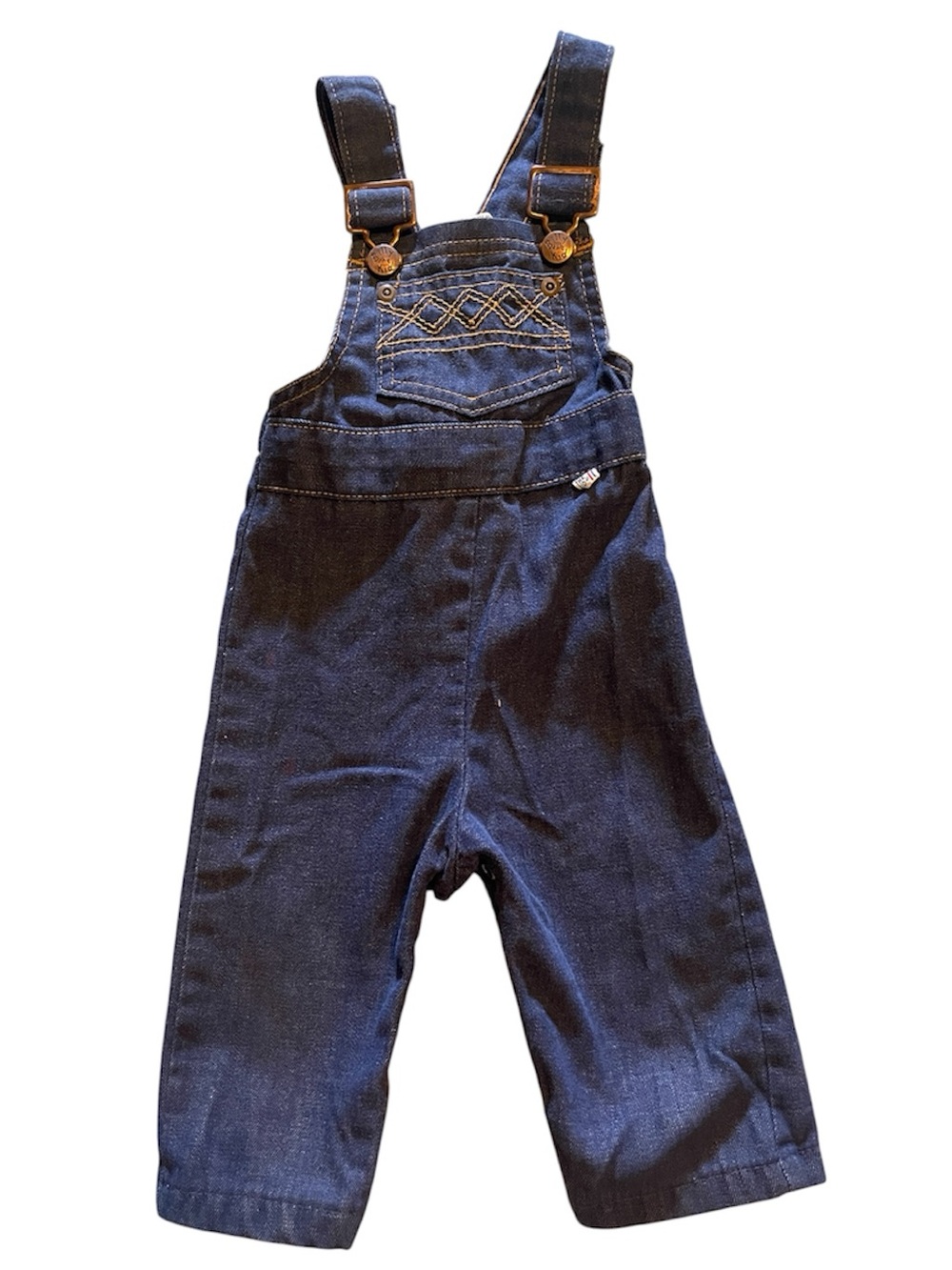 Vintage Billy the Kid Denim Overalls Size 12 Months Snap Closure